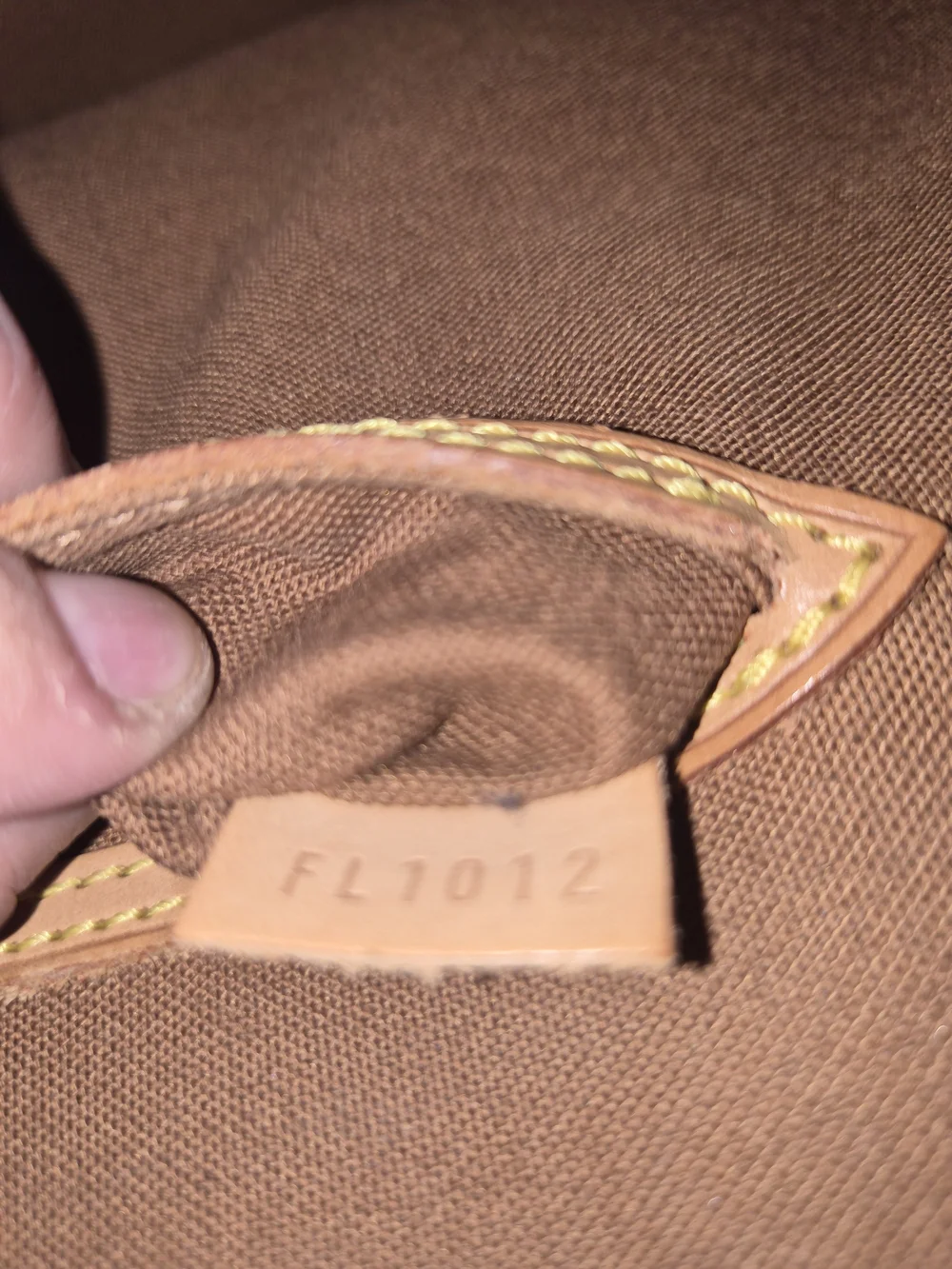 Louis Vuitton Monogram Alma Handbag in Brown and Tan